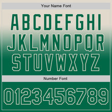 Charger l'image dans la galerie, Custom Cream Kelly Green Authentic Fade Fashion Baseball Jersey