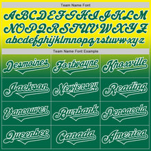 Charger l'image dans la galerie, Custom Light Yellow Kelly Green-White Authentic Fade Fashion Baseball Jersey