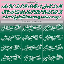 Charger l'image dans la galerie, Custom Light Pink Kelly Green-White Authentic Fade Fashion Baseball Jersey