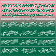Charger l'image dans la galerie, Custom Medium Pink Kelly Green-White Authentic Fade Fashion Baseball Jersey