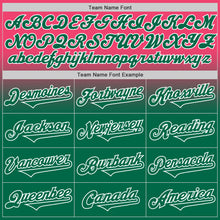 Charger l'image dans la galerie, Custom Neon Pink Kelly Green-White Authentic Fade Fashion Baseball Jersey