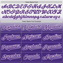 Charger l'image dans la galerie, Custom White Purple Authentic Fade Fashion Baseball Jersey