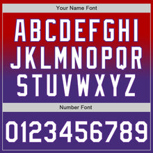 Charger l'image dans la galerie, Custom Red White-Purple Authentic Fade Fashion Baseball Jersey