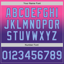 Charger l'image dans la galerie, Custom Pink Light Blue-Purple Authentic Fade Fashion Baseball Jersey