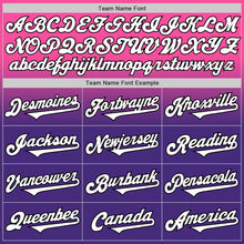 Charger l'image dans la galerie, Custom Pink White Purple-Black Authentic Fade Fashion Baseball Jersey