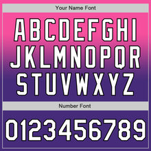 Charger l'image dans la galerie, Custom Pink White Purple-Black Authentic Fade Fashion Baseball Jersey