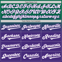 Загрузить изображение в средство просмотра галереи, Custom Kelly Green White-Purple Authentic Fade Fashion Baseball Jersey