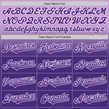 Laden Sie das Bild in den Galerie-Viewer, Custom Light Purple Purple-White Authentic Fade Fashion Baseball Jersey