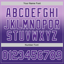 Laden Sie das Bild in den Galerie-Viewer, Custom Light Purple Purple-White Authentic Fade Fashion Baseball Jersey