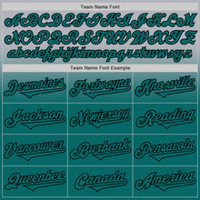Charger l'image dans la galerie, Custom Gray Teal-Black Authentic Fade Fashion Baseball Jersey