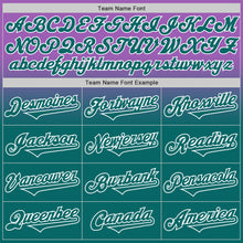Laden Sie das Bild in den Galerie-Viewer, Custom Medium Purple Teal-White Authentic Fade Fashion Baseball Jersey