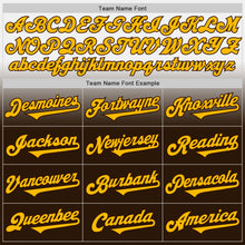 Charger l'image dans la galerie, Custom White Gold-Brown Authentic Fade Fashion Baseball Jersey