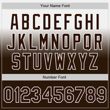 Charger l'image dans la galerie, Custom White Brown Authentic Fade Fashion Baseball Jersey