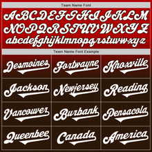 Charger l'image dans la galerie, Custom Red White-Brown Authentic Fade Fashion Baseball Jersey
