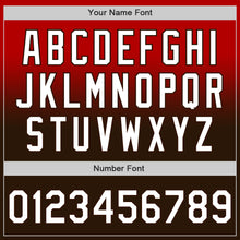 Charger l'image dans la galerie, Custom Red White-Brown Authentic Fade Fashion Baseball Jersey