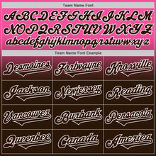 Charger l'image dans la galerie, Custom Pink Brown-White Authentic Fade Fashion Baseball Jersey
