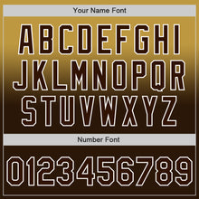 Charger l'image dans la galerie, Custom Old Gold Brown-White Authentic Fade Fashion Baseball Jersey