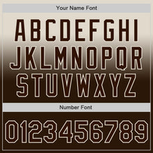 Charger l'image dans la galerie, Custom Cream Brown Authentic Fade Fashion Baseball Jersey