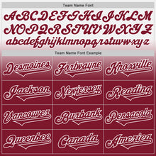 Charger l'image dans la galerie, Custom White Crimson Authentic Fade Fashion Baseball Jersey