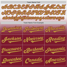Charger l'image dans la galerie, Custom White Old Gold-Crimson Authentic Fade Fashion Baseball Jersey