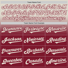Charger l'image dans la galerie, Custom Cream Crimson Authentic Fade Fashion Baseball Jersey
