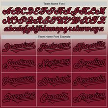 Charger l'image dans la galerie, Custom Cream Crimson-Black Authentic Fade Fashion Baseball Jersey