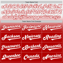 Charger l'image dans la galerie, Custom White Red Authentic Fade Fashion Baseball Jersey