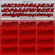 Laden Sie das Bild in den Galerie-Viewer, Custom Gray Red-Black Authentic Fade Fashion Baseball Jersey