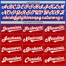 Загрузить изображение в средство просмотра галереи, Custom Thunder Blue White-Red Authentic Fade Fashion Baseball Jersey