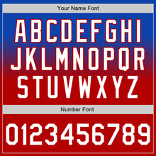 Загрузить изображение в средство просмотра галереи, Custom Thunder Blue White-Red Authentic Fade Fashion Baseball Jersey