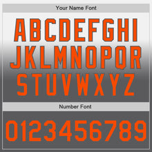 Загрузить изображение в средство просмотра галереи, Custom White Orange-Steel Gray Authentic Fade Fashion Baseball Jersey