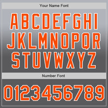 Загрузить изображение в средство просмотра галереи, Custom Gray Orange Steel Gray-White Authentic Fade Fashion Baseball Jersey