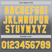 Загрузить изображение в средство просмотра галереи, Custom Gray Gold Steel Gray-White Authentic Fade Fashion Baseball Jersey