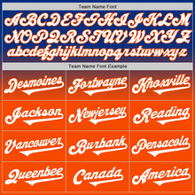 Загрузить изображение в средство просмотра галереи, Custom Royal White-Orange Authentic Fade Fashion Baseball Jersey