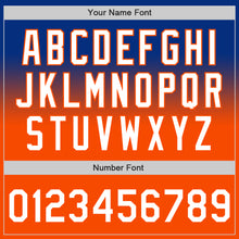 Загрузить изображение в средство просмотра галереи, Custom Royal White-Orange Authentic Fade Fashion Baseball Jersey