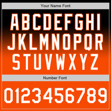 Загрузить изображение в средство просмотра галереи, Custom Black White-Orange Authentic Fade Fashion Baseball Jersey