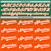 Charger l'image dans la galerie, Custom Kelly Green White-Orange Authentic Fade Fashion Baseball Jersey