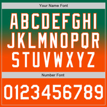 Charger l'image dans la galerie, Custom Kelly Green White-Orange Authentic Fade Fashion Baseball Jersey