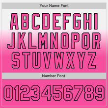 Charger l'image dans la galerie, Custom White Pink-Black Authentic Fade Fashion Baseball Jersey