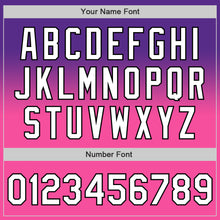 Загрузить изображение в средство просмотра галереи, Custom Purple White Pink-Black Authentic Fade Fashion Baseball Jersey