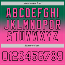 Charger l'image dans la galerie, Custom Kelly Green Pink-Black Authentic Fade Fashion Baseball Jersey