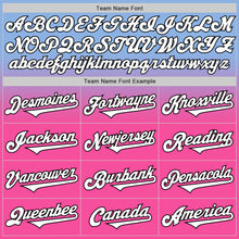 Charger l'image dans la galerie, Custom Light Blue White Pink-Black Authentic Fade Fashion Baseball Jersey