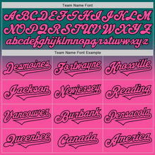 Laden Sie das Bild in den Galerie-Viewer, Custom Teal Pink-Black Authentic Fade Fashion Baseball Jersey