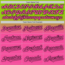 Charger l'image dans la galerie, Custom Neon Green Pink-Black Authentic Fade Fashion Baseball Jersey