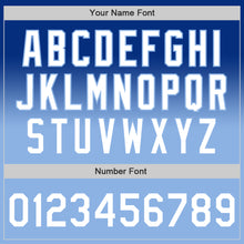 Laden Sie das Bild in den Galerie-Viewer, Custom Royal White-Light Blue Authentic Fade Fashion Baseball Jersey