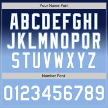 Laden Sie das Bild in den Galerie-Viewer, Custom Navy White-Light Blue Authentic Fade Fashion Baseball Jersey