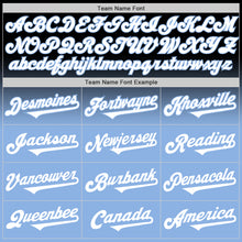 Загрузить изображение в средство просмотра галереи, Custom Black White-Light Blue Authentic Fade Fashion Baseball Jersey