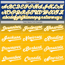 Laden Sie das Bild in den Galerie-Viewer, Custom Royal White-Gold Authentic Fade Fashion Baseball Jersey