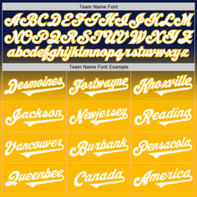 Загрузить изображение в средство просмотра галереи, Custom Navy White-Gold Authentic Fade Fashion Baseball Jersey