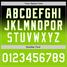 Charger l'image dans la galerie, Custom Black White-Neon Green Authentic Fade Fashion Baseball Jersey